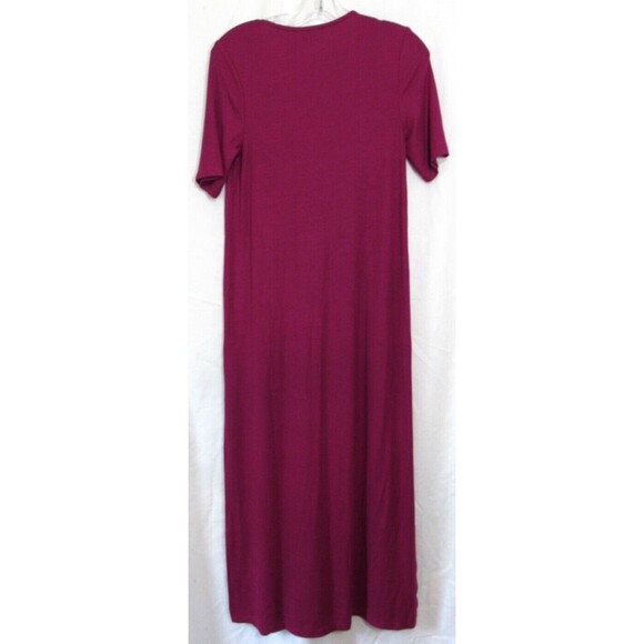 Boden Pink Ribbed Side Splits V Neck Short Sleeve Midi Dress Size 4 EUC - Picture 2 of 3